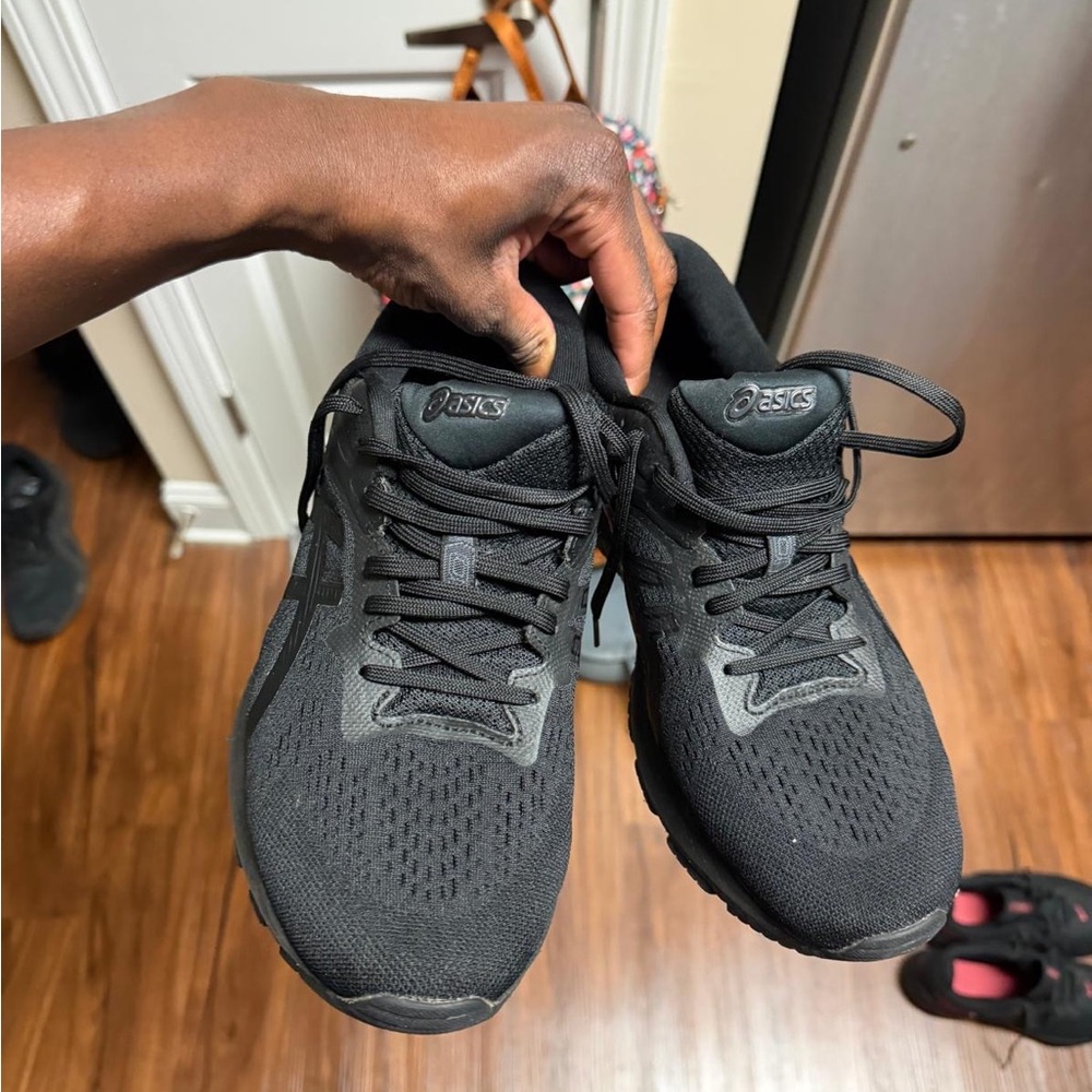 ASICS Woman Black Athletic Shoes